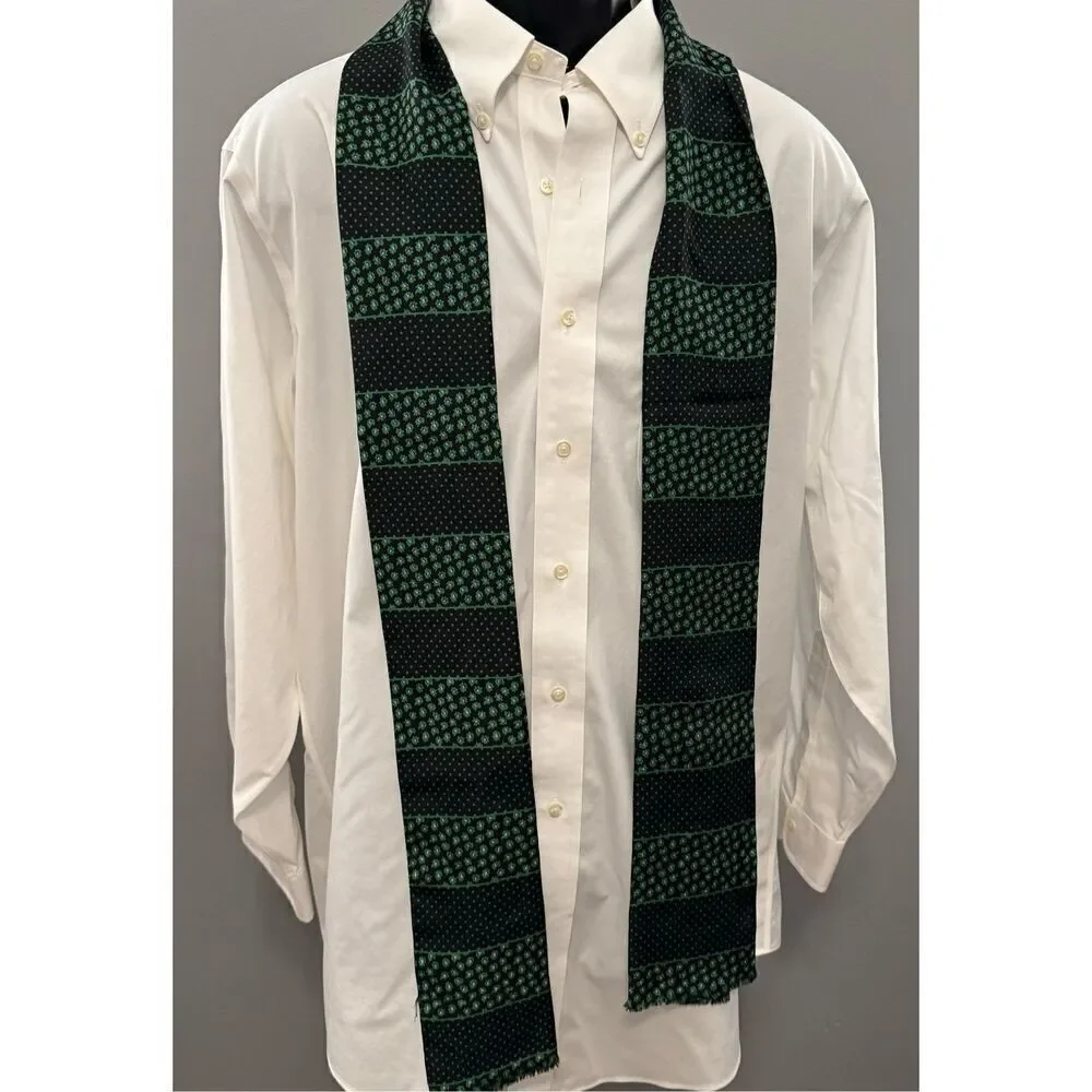 Men’s Black/Green Lightweight Scarf